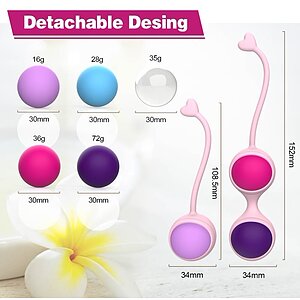 Beautiful Kegel Set: 5 Bile Vaginale Progresive, Discrete Thumb 1