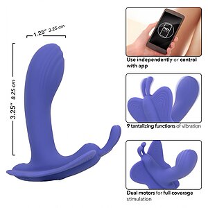 CalExotics Venus Butterfly Mov — 9 Vibrații, USB, Discret Thumb 3
