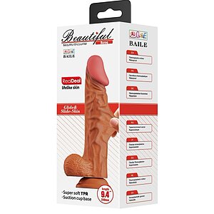 Debra curbat 9,4 cm, Ventuză Puternică, Textură Realistă