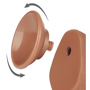 LoveToy Sliding Skin Dildo 19.5 cm, Maro Realist Thumb 3