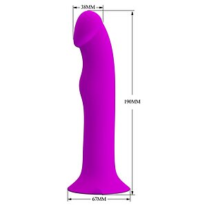 Pretty Love Murray – Dildo Vibrant Mov, 12 Moduri, USB Thumb 1