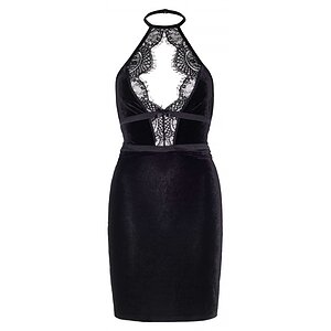 Rochie Leg Avenue Jasmine Velvet Negru M Thumb 4