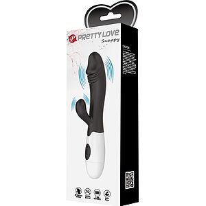 Pretty Love Snappy Black — Iepuraș Dual, 30 Moduri