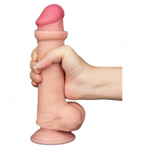 LoveToy Sliding-Skin Realist 20.8 cm Ø4 cm - Ventuză Thumb 4