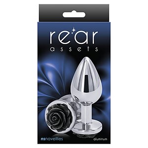 Dop Anal Rear Assets Rose - Metalic Medium Argintiu Thumb 1