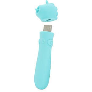 Unihorn Mini Vibrator Unicorn – 10 Moduri, Reîncărcabil Turcoaz Thumb 1
