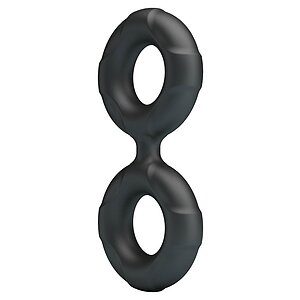 Inel Dublu Crazy Bull Radwan Model 19 Negru