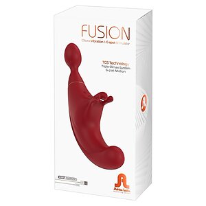 Vibrator Fusion Clitoral And Punctul G Dual Climax Roșu Thumb 2