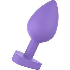 ToyJoy Secret Heart Plug Anal Din silicon 8 cm Bază Inimă Mov Thumb 3