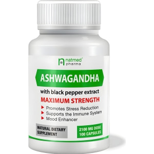 Ashwagandha cu extract de piper negru 100 de capsule