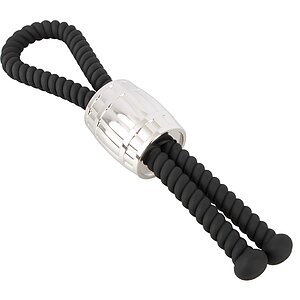 Rebel Heavy Rope Inel Reglabil Pentru Penis și Testicule Negru Thumb 2