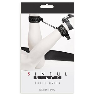 Cătușe Sinful Ankle Negru Thumb 1