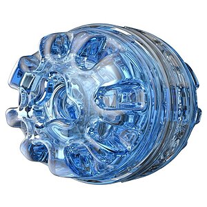 Quickshot Turbo Blue Ice Fleshlight Compact Prindere Dinamică Albastru