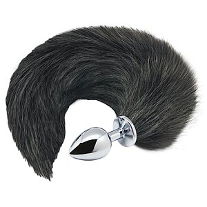 Alive Coada De Vulpe S, Plug Metalic Conic Pufoasă