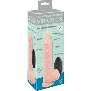 Vibrator RC Medical silicone – Rotații, împingeri, 8 Moduri