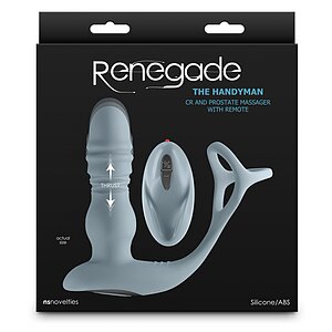 Renegade The Handyman Gray — Vibrator Prostată 14,5 cm, 6 Viteze Gri Thumb 2