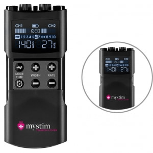 Mystim Tension Lover 2, EStim Reîncărcabil cu 2 Canale Negru Thumb 1