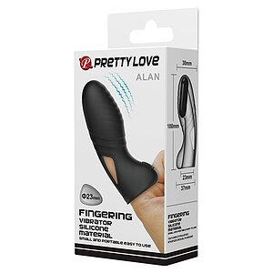 Stimulator Cu Vibrații Clitoris Pretty Love Alan Negru Thumb 3