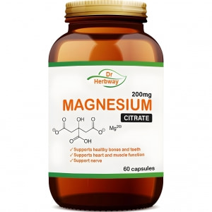 Capsule Cupid Labs cu Citrat de Magneziu 200mg 60buc