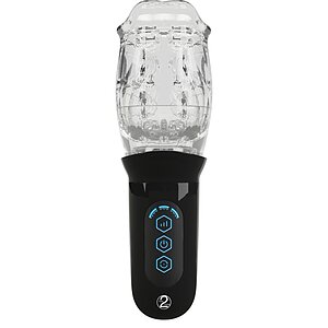 STROKER Masturbator Rotativ Transparent 4 Moduri Thumb 1