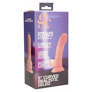 Dildo Realistic Flexible Curved Thumb 2