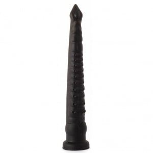 X Men Plug Anal PVC Negru cu Ventuză, 59 cm, Stimulare