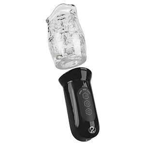 STROKER Masturbator Rotativ Transparent 4 Moduri Thumb 3
