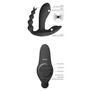 Vibrator Pulse Wave And Vibrating Dublă Acțiune Negru Thumb 5