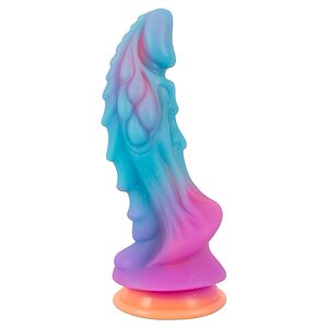 Mystic Dragon – Dildo Fosforescent cu Ventuză Puternică 21.5cm Multicolor