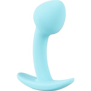 cuties Plug Albastru — Mini Plug silicon 7.1 cm Discret Thumb 3