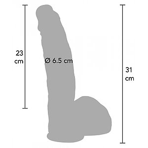 Hidden Desire Realist 29 cm, silicon, dual-densitate Thumb 7