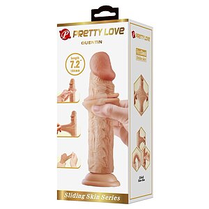Pretty Love Quentin – Dildo Realist 18,4 cm, Piele Glisantă Thumb 5