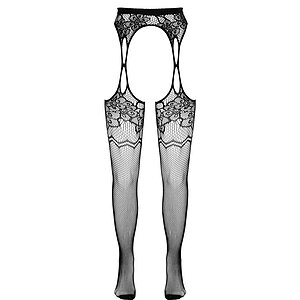 Ciorapi cu Portjartier Cottelli Collection S–L Eleganți Negru S-L Thumb 2