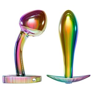 ANOS Set 2 Pluguri Anale Metalice curcubeu, Greutate Optimă Multicolor Thumb 1