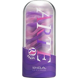 TENGA ARTE Drape - Masturbator Reutilizabil Compact 13,5 cm Transparent