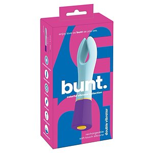 Bunt Double Vibrator Dublu 10 Moduri Reîncărcabil Albastru Thumb 7