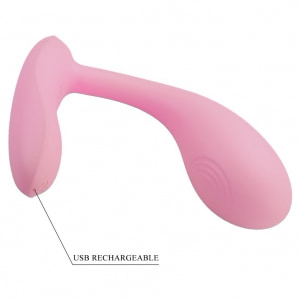 Pretty Love Baird: Vibrator Punctul G 12 Moduri Reîncărcabil Roz Thumb 6