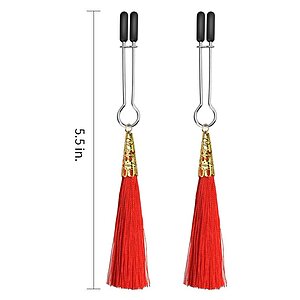 Cleme Sfârcuri Glamour Tassel Roșu Thumb 1