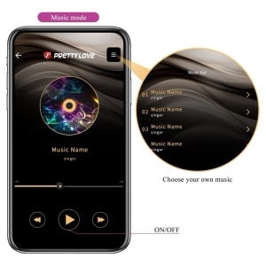 Pretty Love Casper Purple — Ou Vibrator 12 Moduri, USB Mov Thumb 5