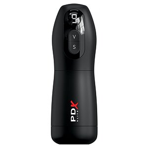 PDX Elite Masturbator Automat 7 Vibrații 7 Sucțiuni Reîncărcabil Negru Thumb 1