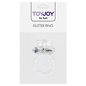 Inel Penis Cu Vibrații Flutter-Ring Transparent Thumb 1