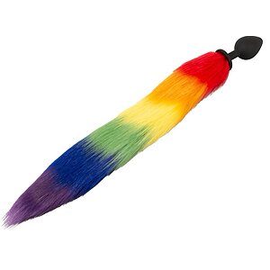Plug Anal You2Toys cu Coadă Pufoasă Rainbow 42 cm Thumb 3
