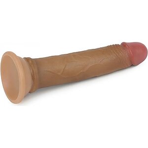 Dildo Realistic 17.8cm Dual Layered Thumb 1