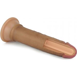 Dildo Realistic 17.8cm Dual Layered Thumb 10