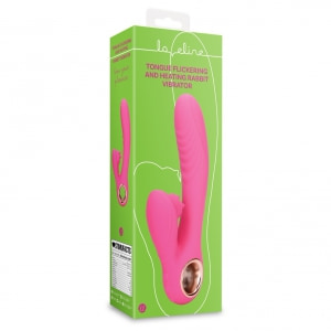 Loveline Rabbit Heat – Limbă Oscilantă, încălzire 13.5 cm Roz Thumb 7