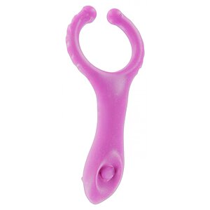 Inel Penis Vibrating Clitoris Stim C-Ring Roz Thumb 2