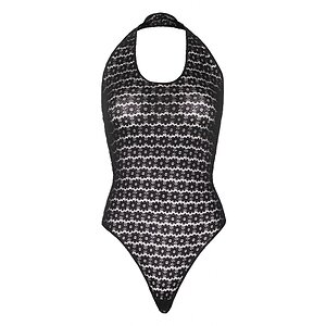 Body Leg Avenue Lace Snap Linda Negru XS-L Thumb 2