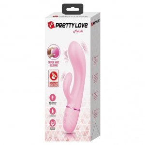 Pretty Love Marski Pink - Vibrator Rabbit 10 Funcții, USB Roz Thumb 7
