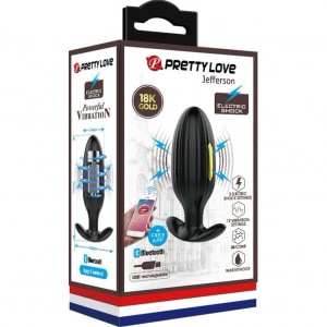 Pretty Love Jefferson — Dop Anal 12 Vibrații + 3 Electro Negru Thumb 15