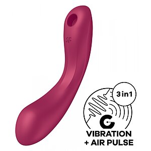 Vibrator Satisfyer Curvy Trinity 1 Roșu Thumb 8